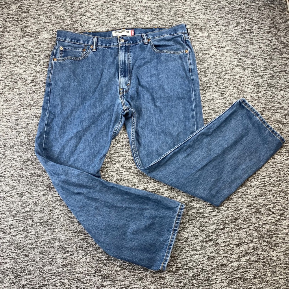 Levis 505 Jeans Mens 40x30 Blue 2013 Dark Stonewash Regular Straight Leg Denim
